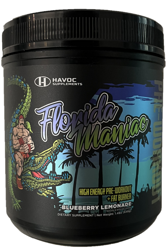 (Improved Formula) Florida Maniac Pre-workout Blue Berry Lemonade