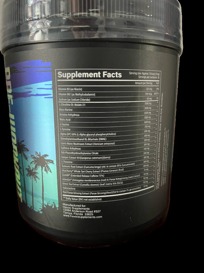 (Improved Formula) Florida Maniac Pre-workout Blue Berry Lemonade