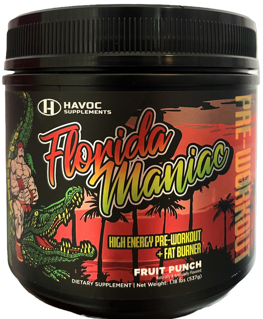Florida Maniac Fat burning Pre workout Fruit Punch